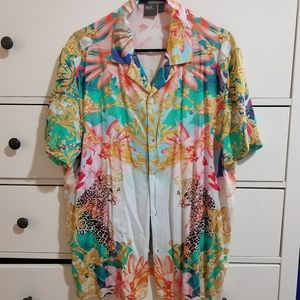 Asos baroque style party shirt